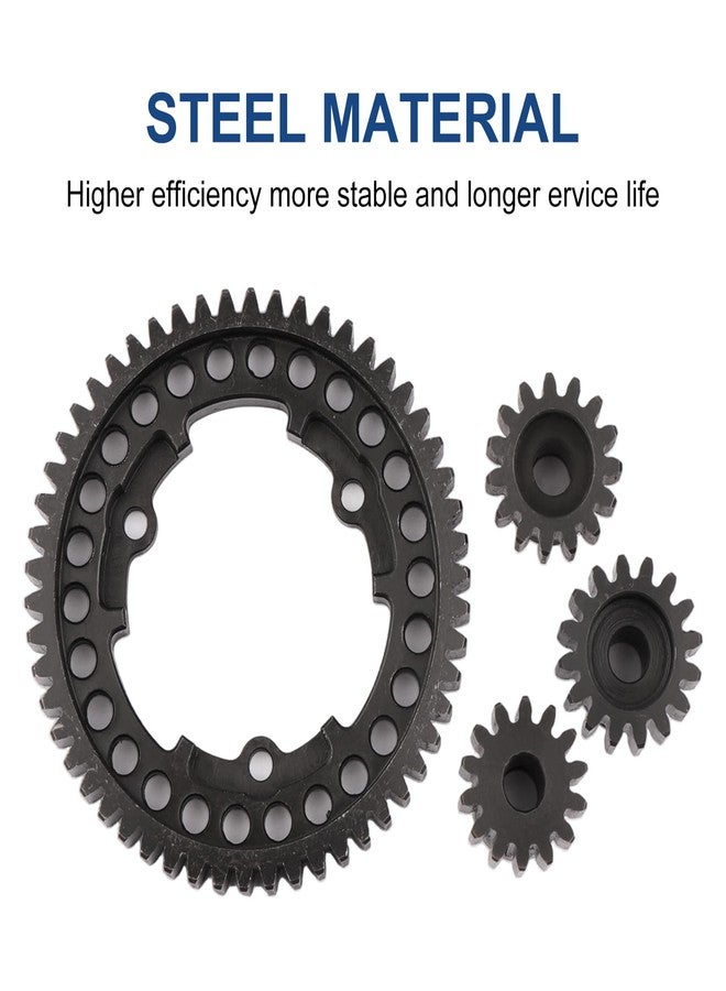 Aimrock Harden Steel Mod 1 54T Spur Gear and 5mm 14T 15T 16T Pinion Gear Combo Upgrade Option Parts for Traxxas XRT X-Maxx E-Revo Funco Maxx XO-1 RC Car (54T 14T 15T 16T) - Image 3